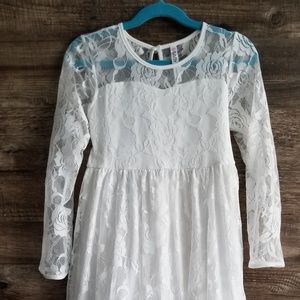 White lace dress